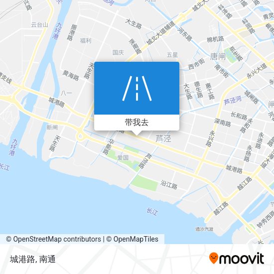 城港路地图