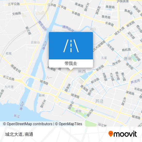 城北大道地图