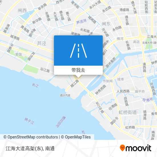 江海大道高架(东)地图