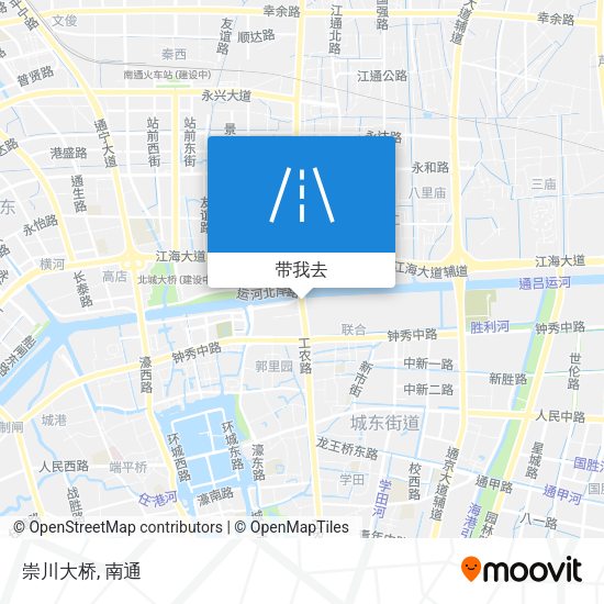 崇川大桥地图