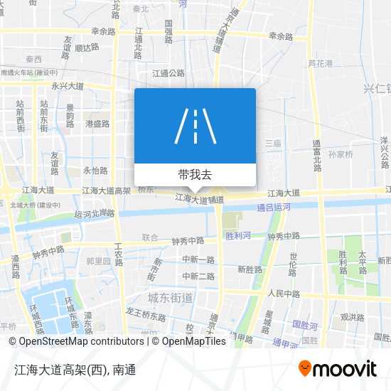江海大道高架(西)地图