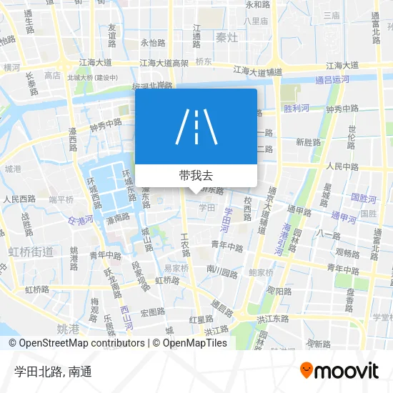 学田北路地图