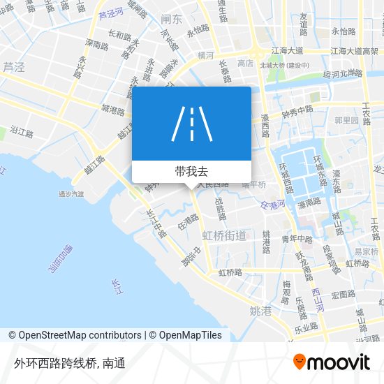 外环西路跨线桥地图