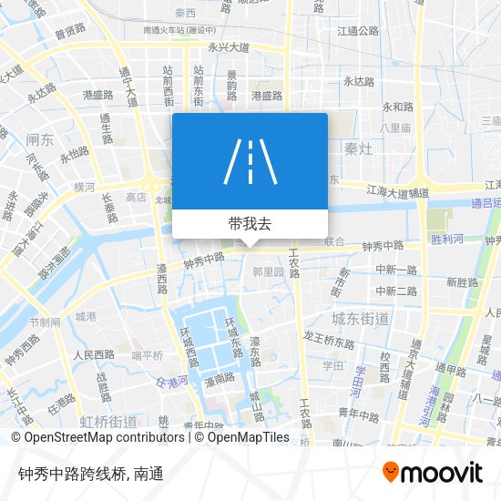 钟秀中路跨线桥地图