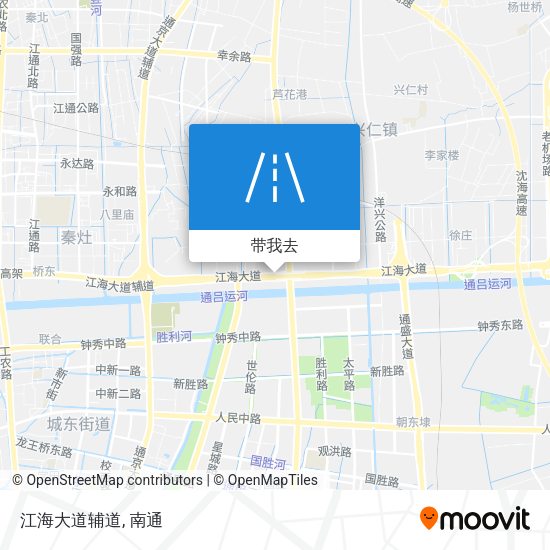 江海大道辅道地图