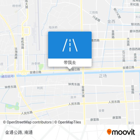 金通公路地图