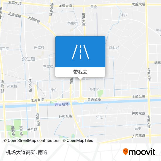 机场大道高架地图