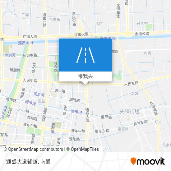 通盛大道辅道地图