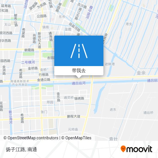 扬子江路地图