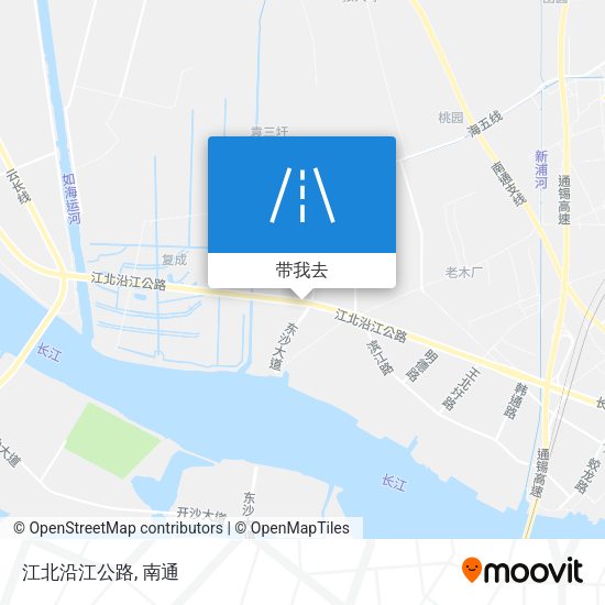 江北沿江公路地图