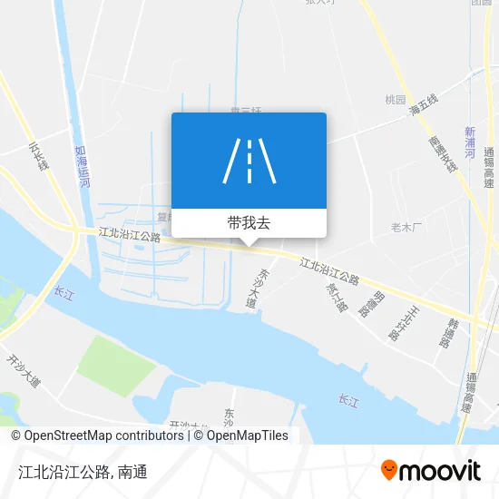 江北沿江公路地图