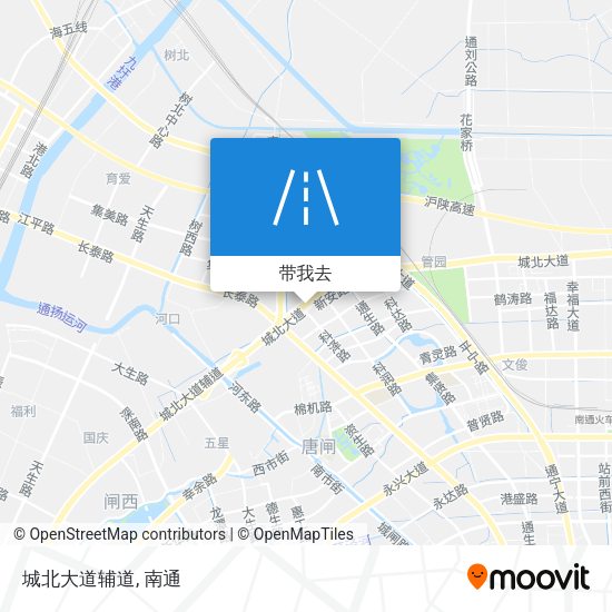 城北大道辅道地图
