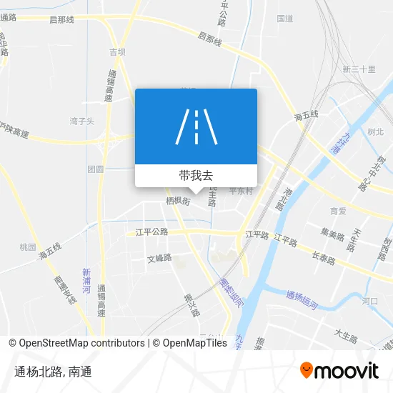 通杨北路地图