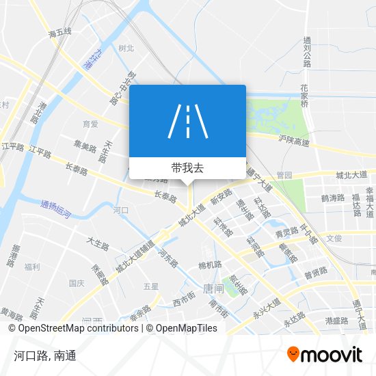 河口路地图