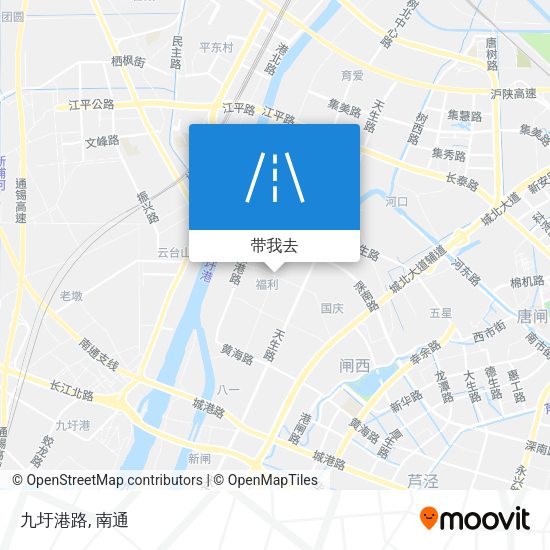 九圩港路地图