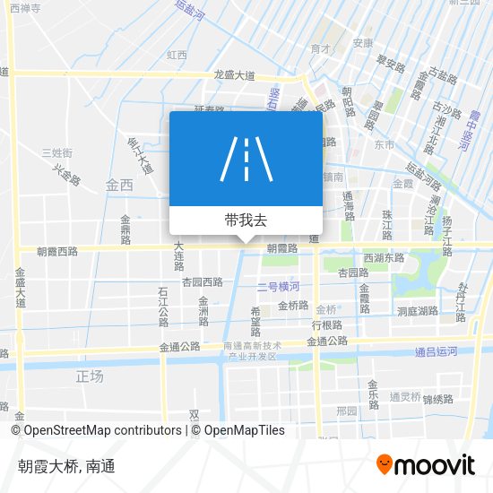 朝霞大桥地图