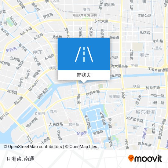 月洲路地图