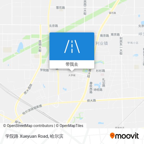 学院路 Xueyuan Road地图