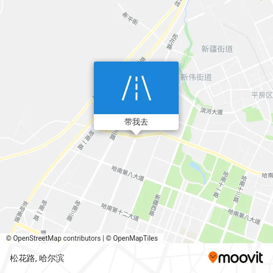 松花路地图