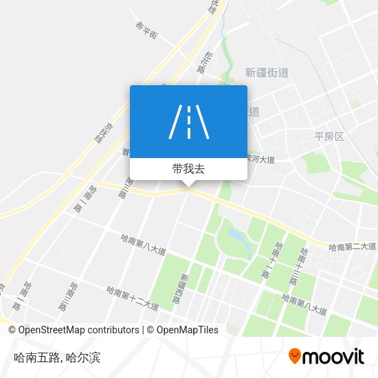 哈南五路地图