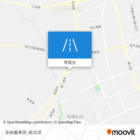 京哈服务区地图