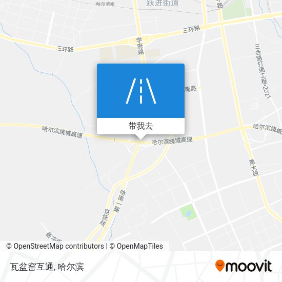 瓦盆窑互通地图