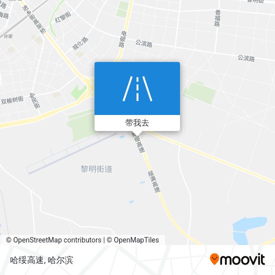 哈绥高速地图