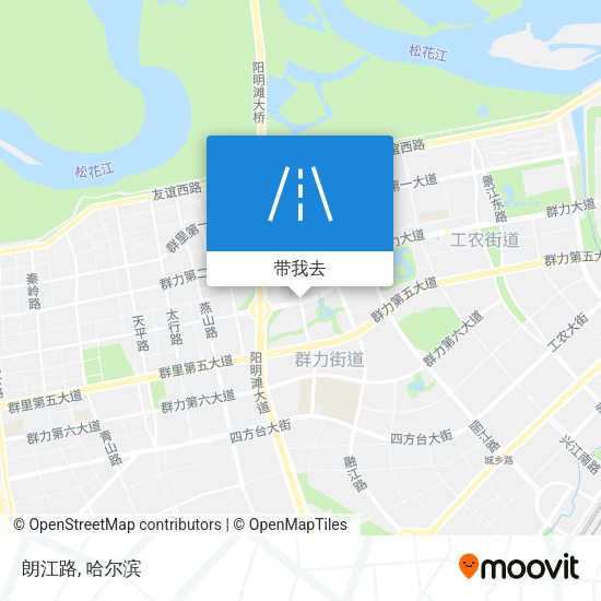 朗江路地图