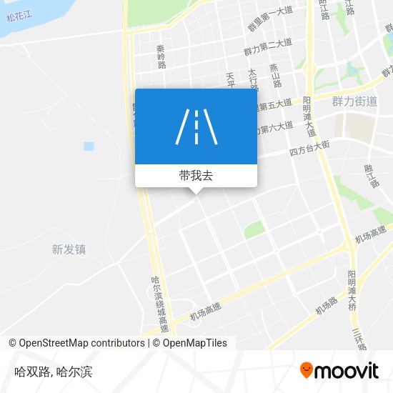 哈双路地图