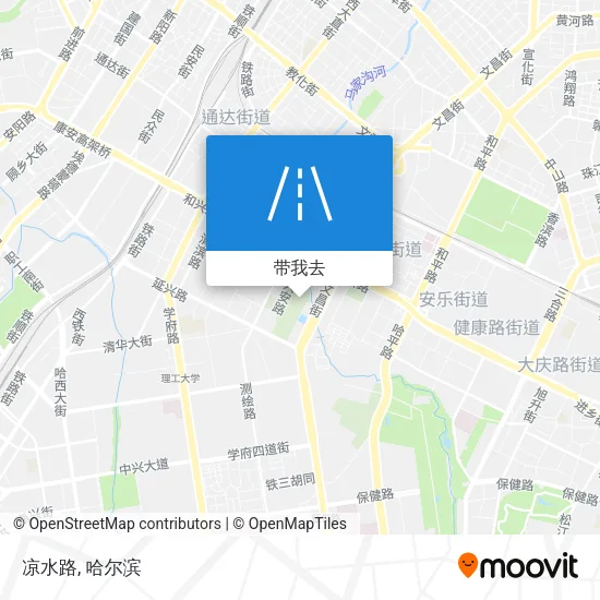 凉水路地图