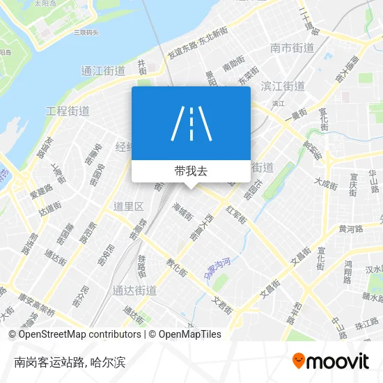 南岗客运站路地图