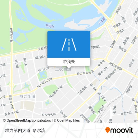 群力第四大道地图