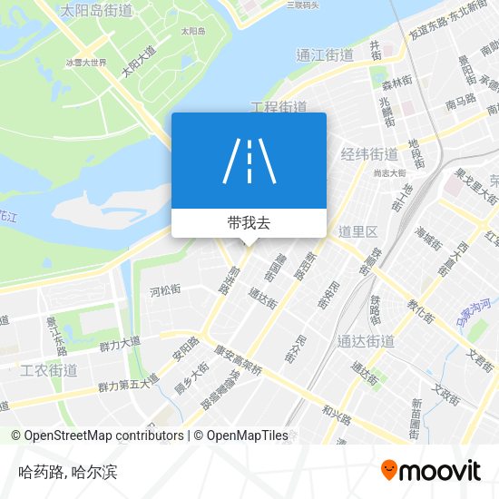 哈药路地图
