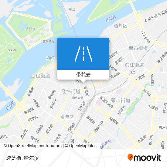 透笼街地图