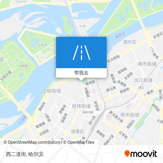 西二道街地图