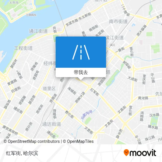 红军街地图