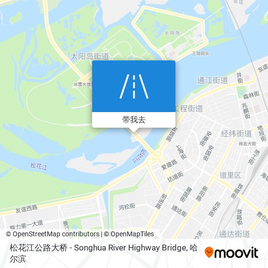 松花江公路大桥 - Songhua River Highway Bridge地图