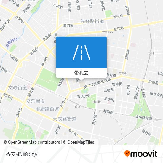 香安街地图
