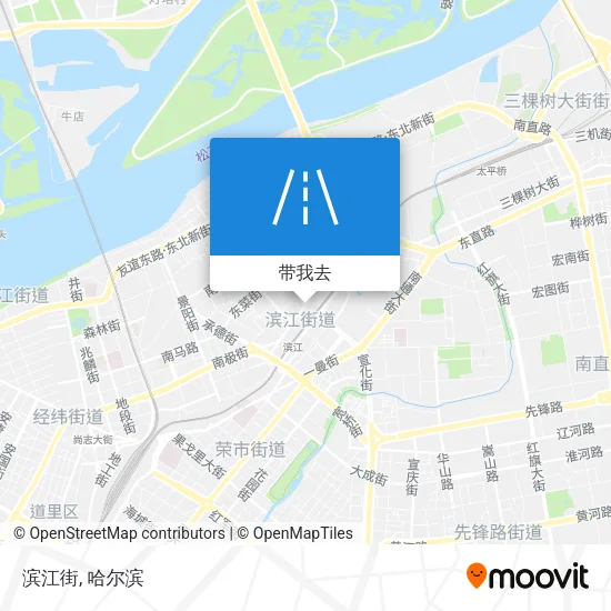 滨江街地图