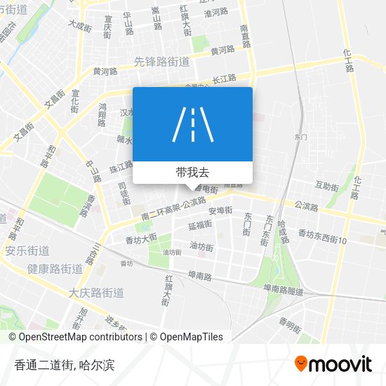 香通二道街地图