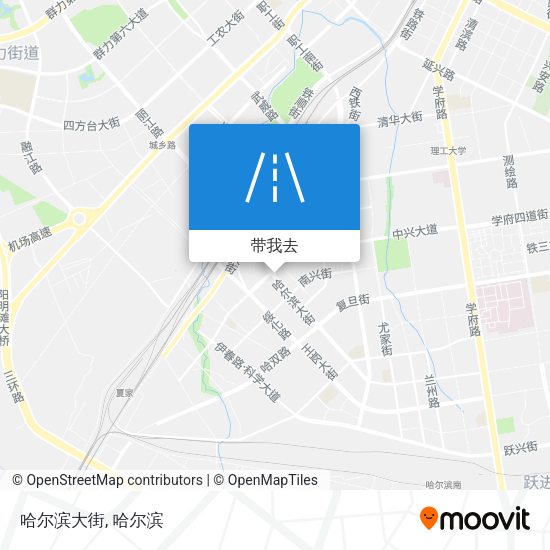 哈尔滨大街地图