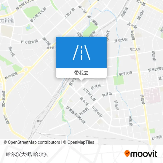 哈尔滨大街地图