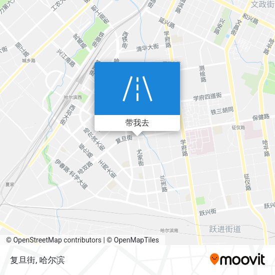 复旦街地图