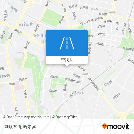 新联草街地图