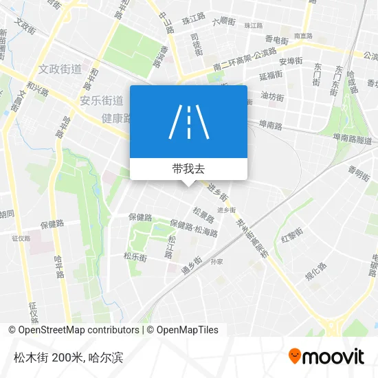 松木街 200米地图