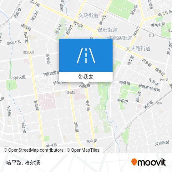 哈平路地图
