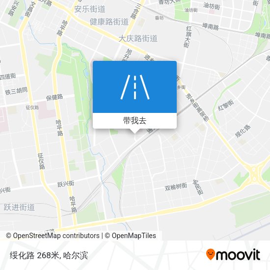 绥化路 268米地图