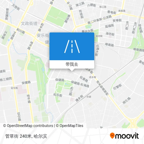 菅草街 240米地图