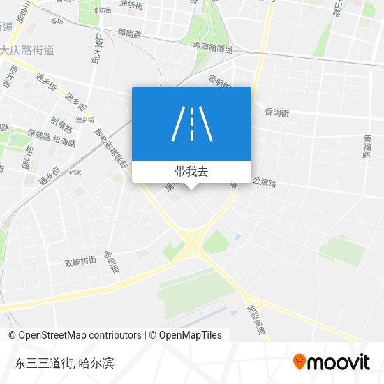 东三三道街地图