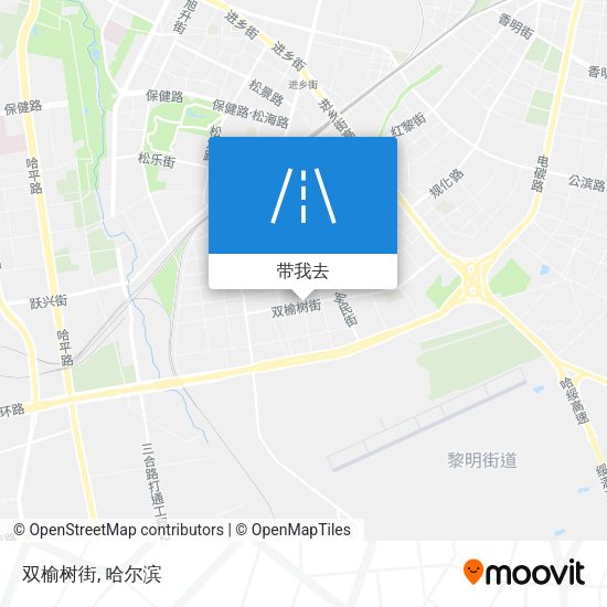 双榆树街地图